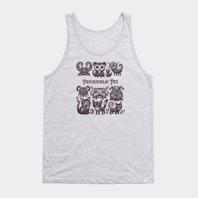 Psychadelic Pet Tank Top by Ken Savana